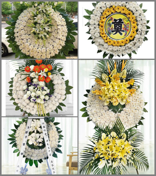 湖北咸宁市赤壁市官塘驿镇幸福堰村花圈速递